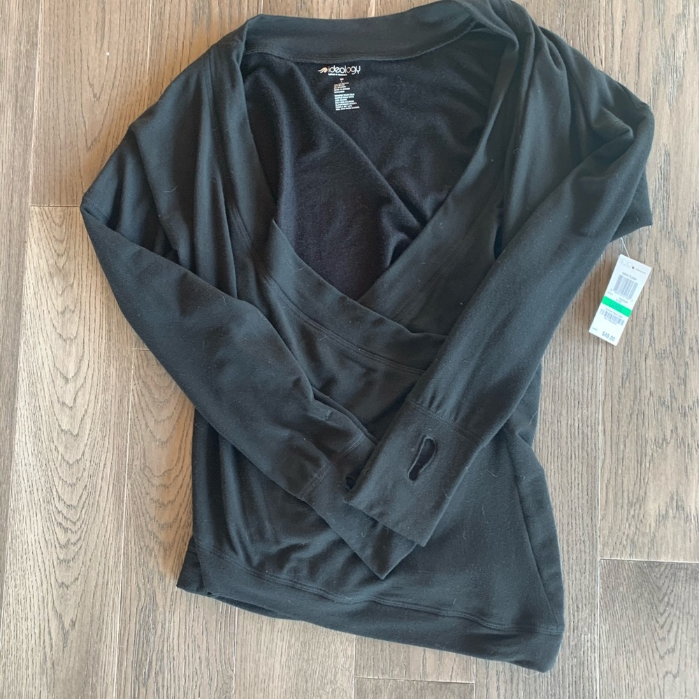 IDEOLOGY SIZE LARGE WRAP SWEATER SHIRT